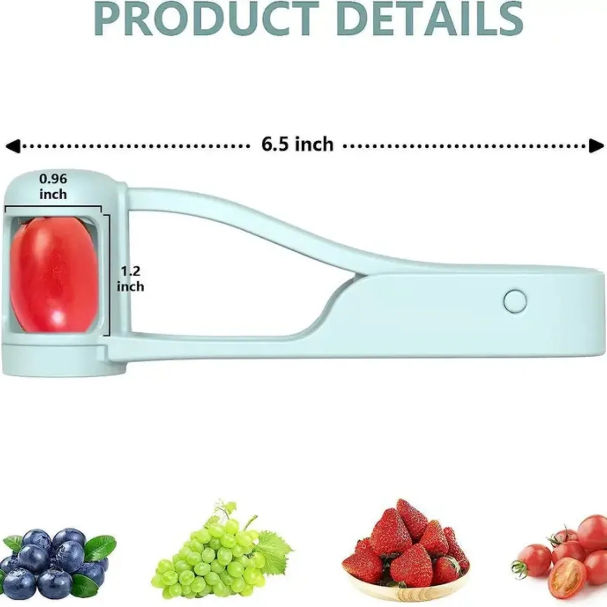 Easy-Slice Fruit & Vegetable Cutter – Portable Grape and Tomato Slicer for Quick Food Prep