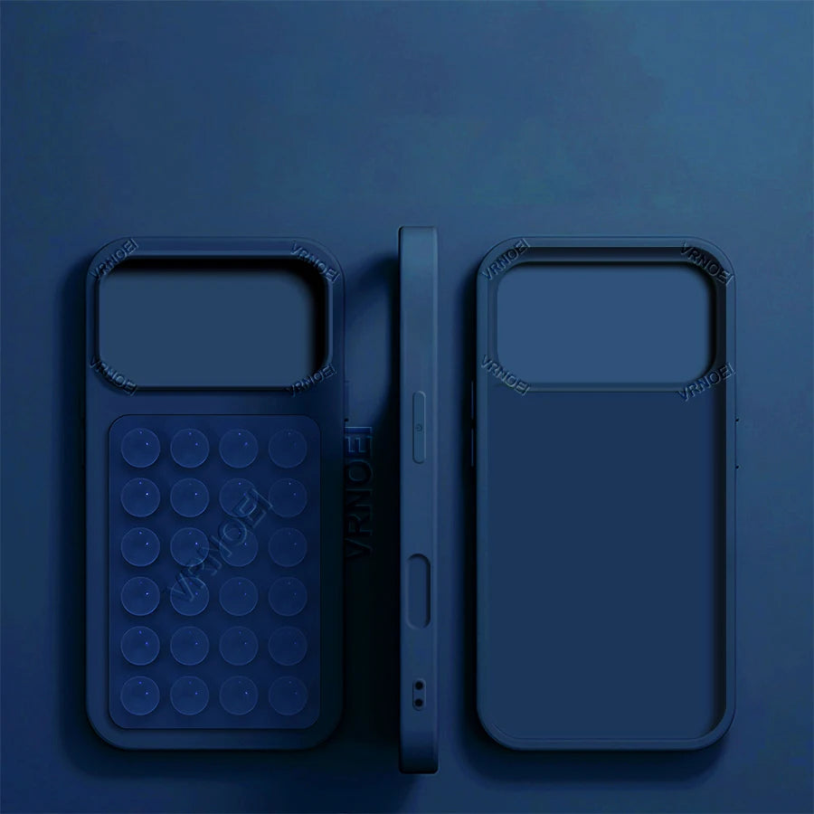2-in-1 Suction Cup Bracket Case – Shockproof Protective Cover with Integrated Phone Stand