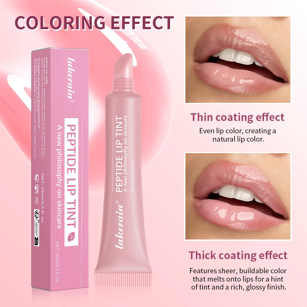 Lakerain Peptide Lip Tint – Moisturizing Glaze for Hydrated, Plump Lips