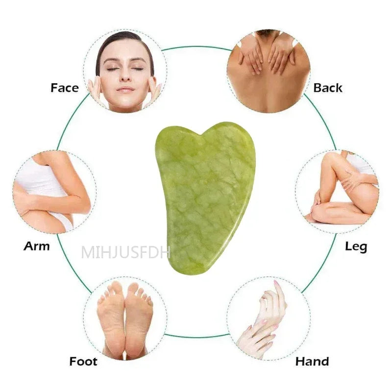 Rejuvenating Jade Facial Roller Set: Anti-Aging Skincare & Self-Care Tool