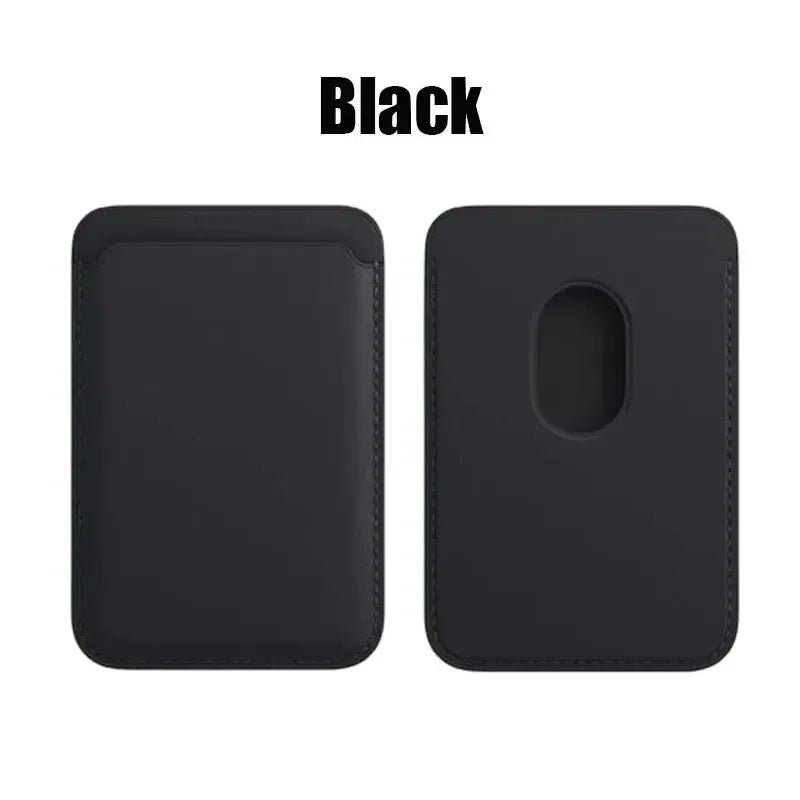 Magnetic Leather Phone Wallet – Slim Detachable Card Holder for iPhone