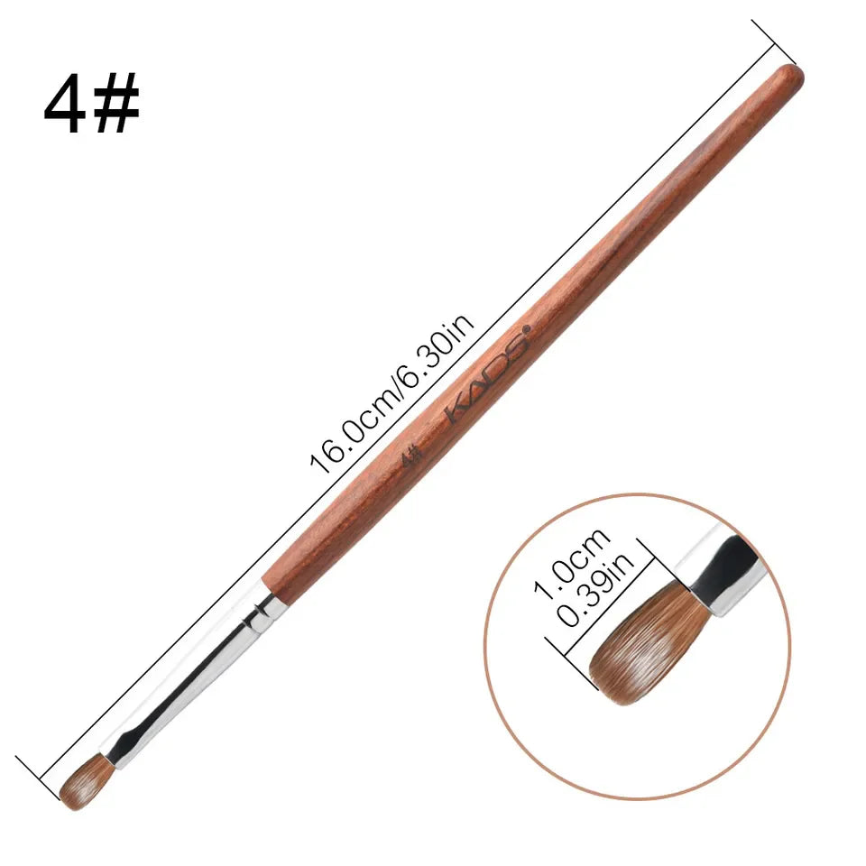 KADS Professional Acrylic Nail Brush Set – Precision Art Brushes for Sculpting, Carving & Extensions