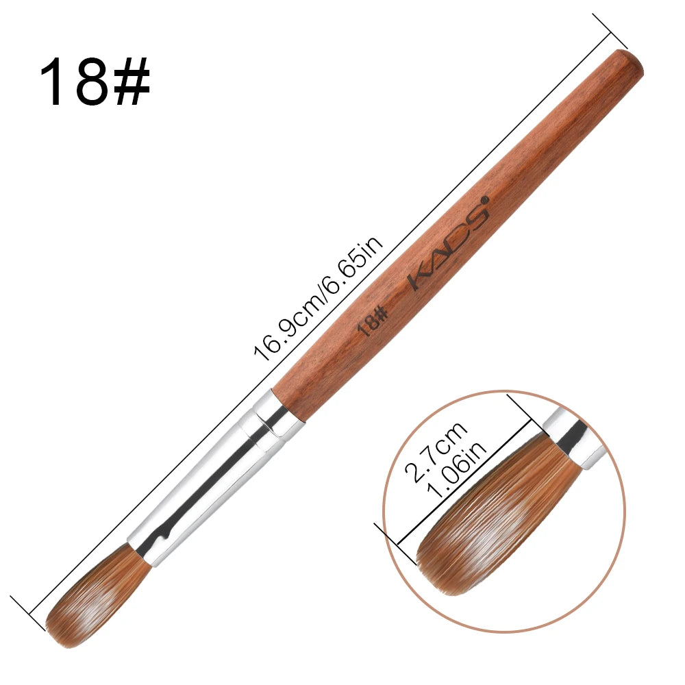 KADS Professional Acrylic Nail Brush Set – Precision Art Brushes for Sculpting, Carving & Extensions