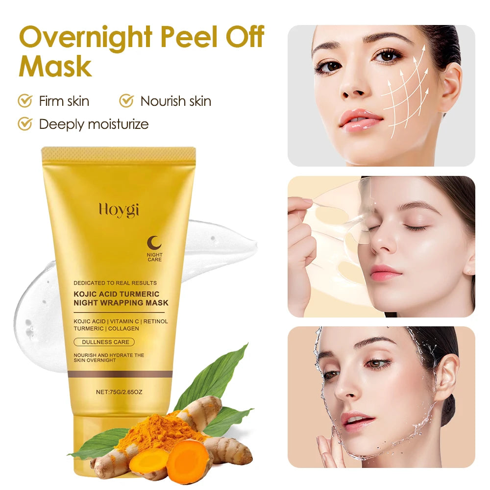 Revitalizing Collagen & Turmeric Wrapping Mask – Overnight Glow Treatment