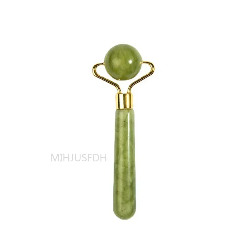 Rejuvenating Jade Facial Roller Set: Anti-Aging Skincare & Self-Care Tool