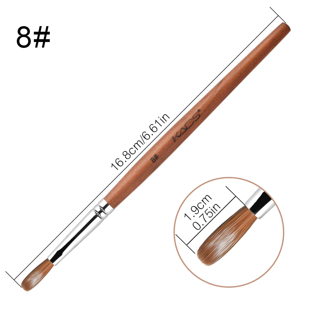 KADS Professional Acrylic Nail Brush Set – Precision Art Brushes for Sculpting, Carving & Extensions