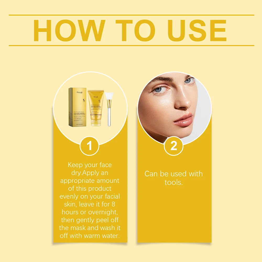 Revitalizing Collagen & Turmeric Wrapping Mask – Overnight Glow Treatment
