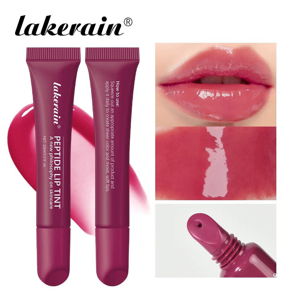 Lakerain Peptide Lip Tint – Moisturizing Glaze for Hydrated, Plump Lips