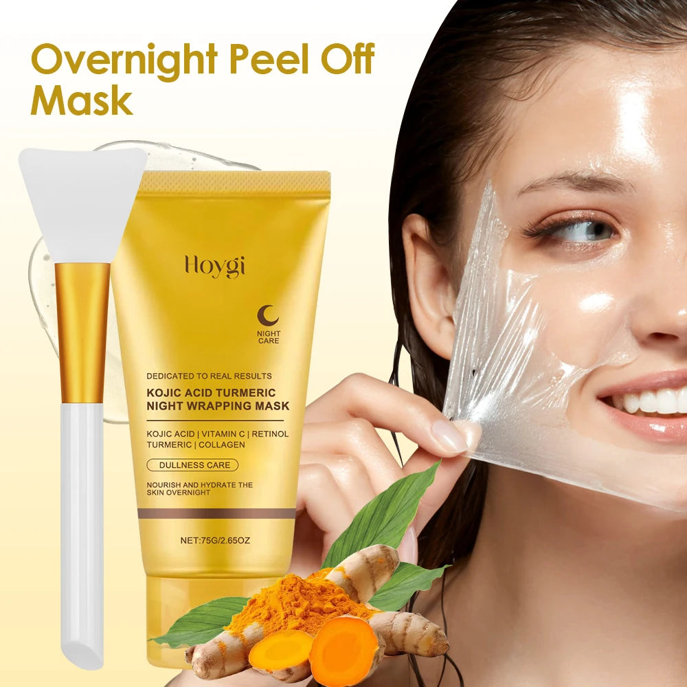 Revitalizing Collagen & Turmeric Wrapping Mask – Overnight Glow Treatment