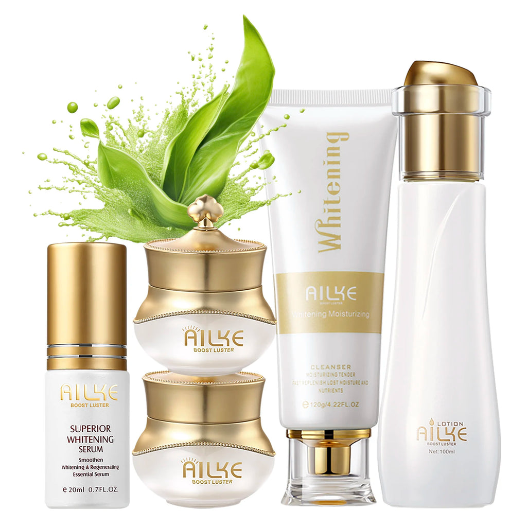 AILKE Complete Radiance & Hydration Skincare Set – 4-Piece Daily Ritual