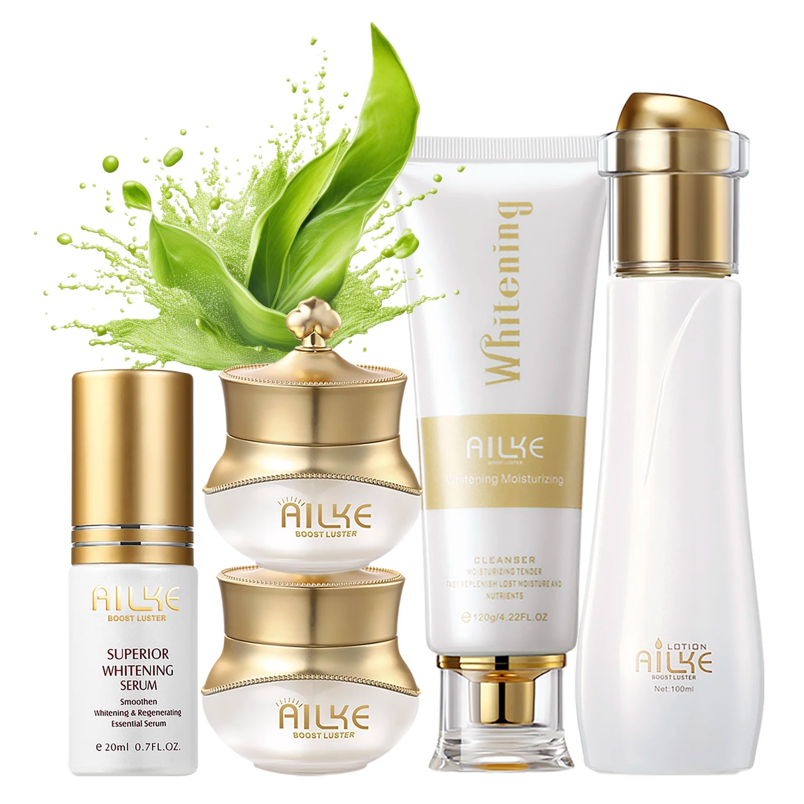 AILKE Complete Radiance & Hydration Skincare Set – 4-Piece Daily Ritual