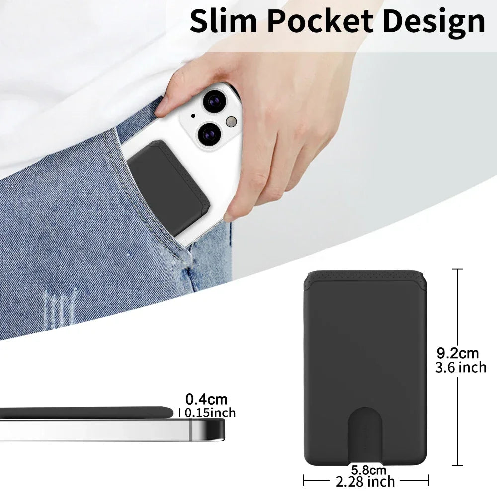 Minimalist Adhesive Phone Card Holder – Slim Wallet for Cards, ID & Cash