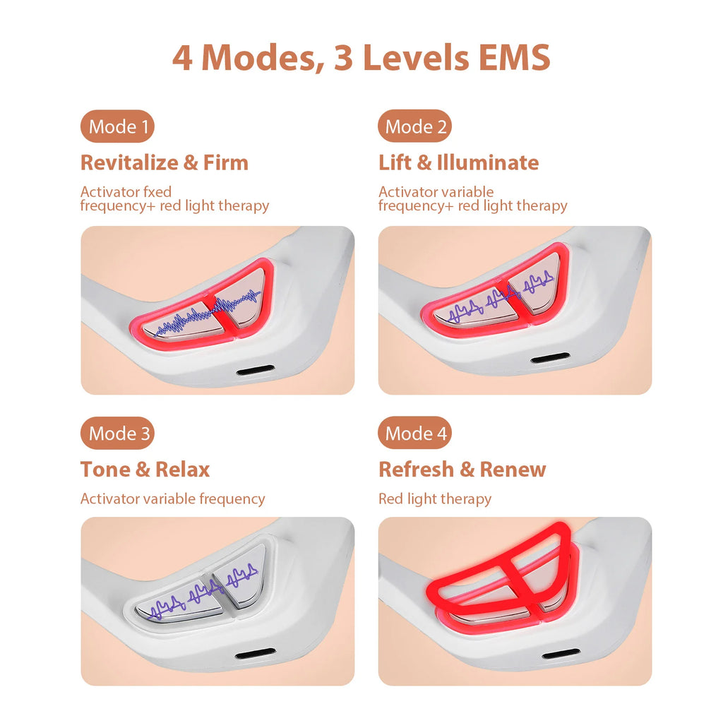 Smart EMS Red Light Eye Massager – Anti-Aging Treatment for Dark Circles & Wrinkles