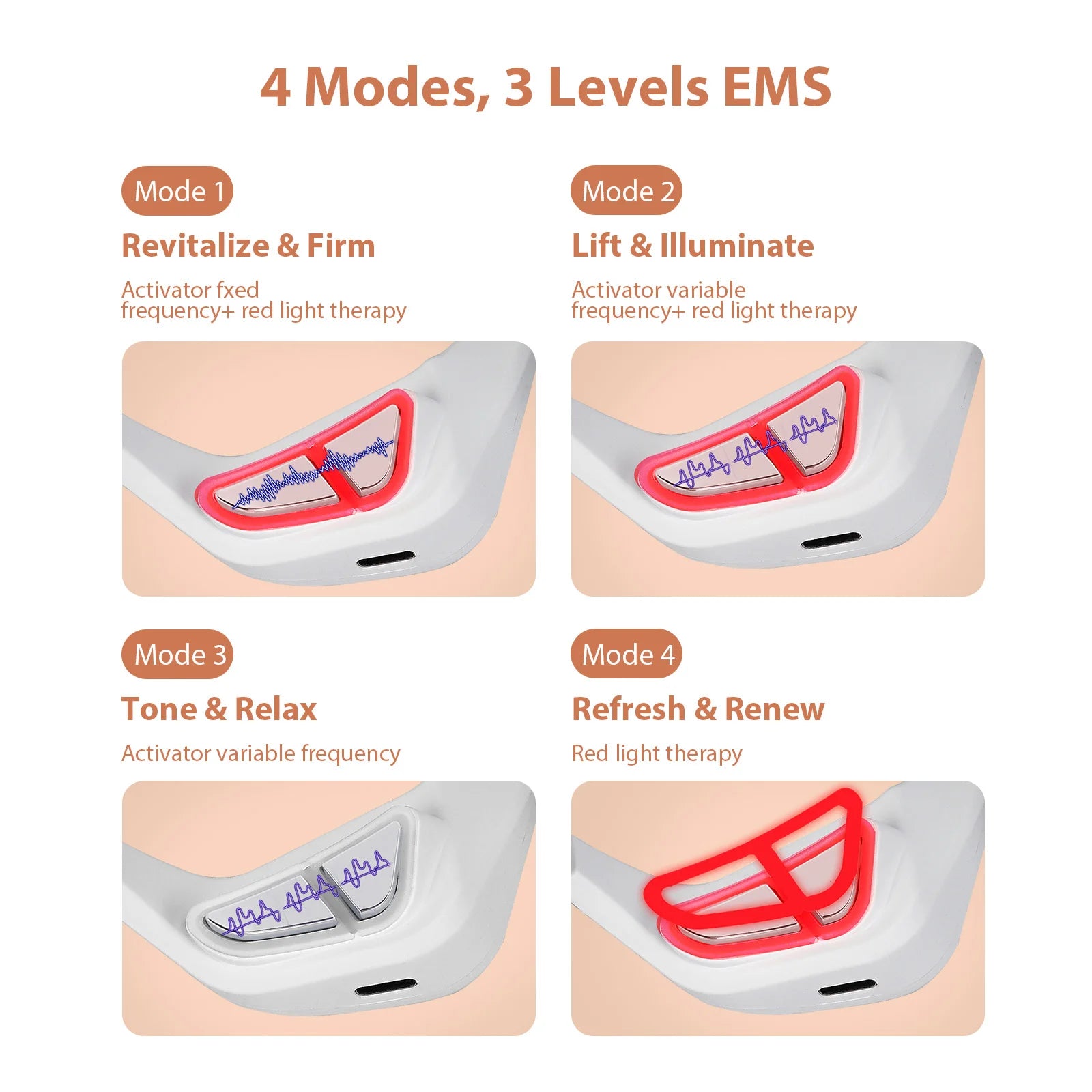 Smart EMS Red Light Eye Massager – Anti-Aging Treatment for Dark Circles & Wrinkles