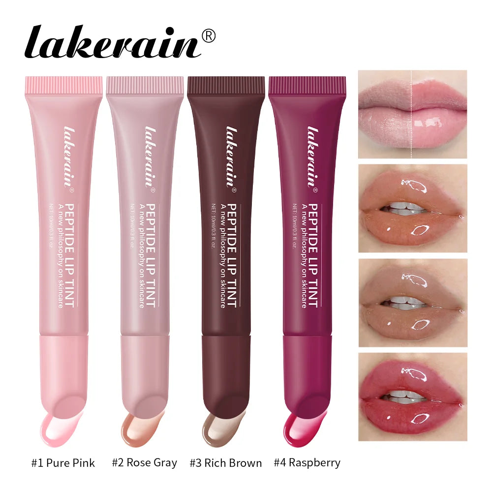 Lakerain Peptide Lip Tint – Moisturizing Glaze for Hydrated, Plump Lips