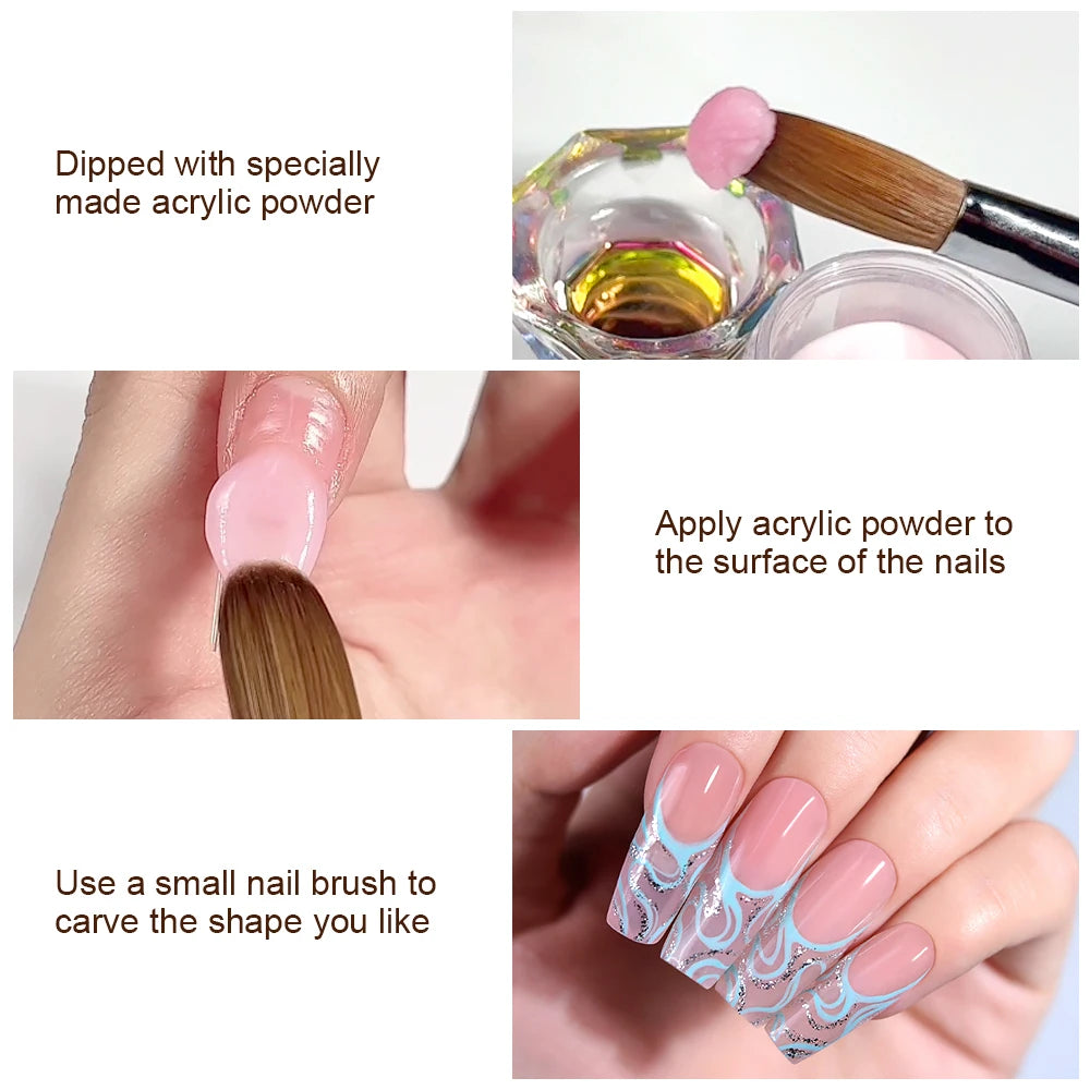 KADS Professional Acrylic Nail Brush Set – Precision Art Brushes for Sculpting, Carving & Extensions