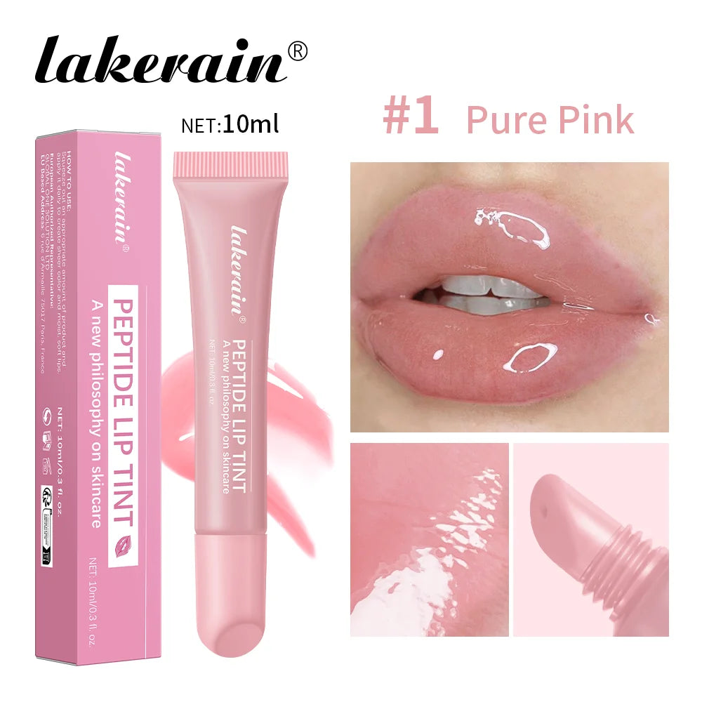 Lakerain Peptide Lip Tint – Moisturizing Glaze for Hydrated, Plump Lips