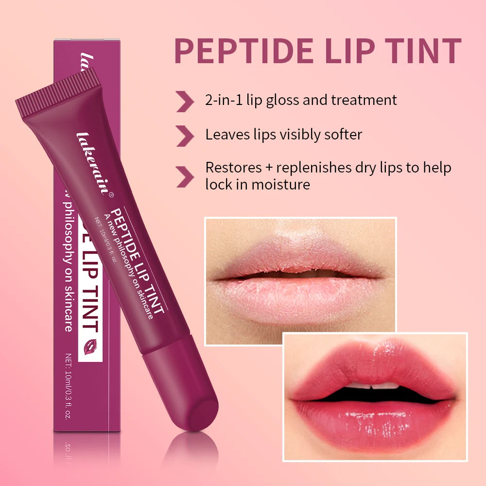 Lakerain Peptide Lip Tint – Moisturizing Glaze for Hydrated, Plump Lips