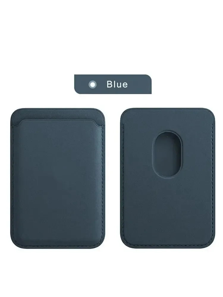 Magnetic Leather Phone Wallet – Slim Detachable Card Holder for iPhone