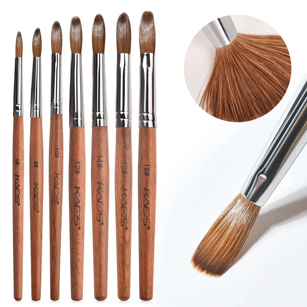 KADS Professional Acrylic Nail Brush Set – Precision Art Brushes for Sculpting, Carving & Extensions