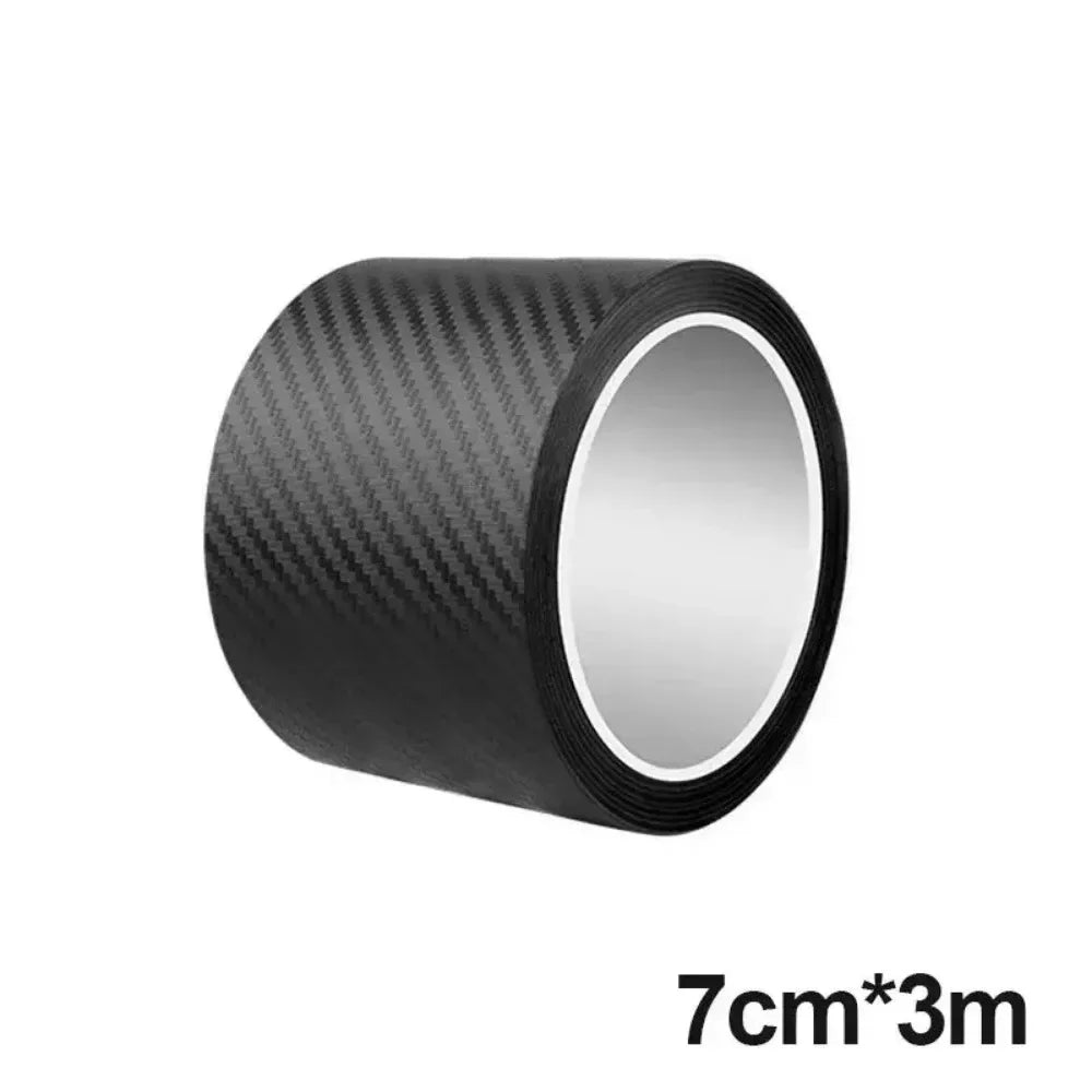 3D Carbon Fiber Vinyl Wrap Strip – Anti-Scratch Protective Adhesive for Car Door & Interior