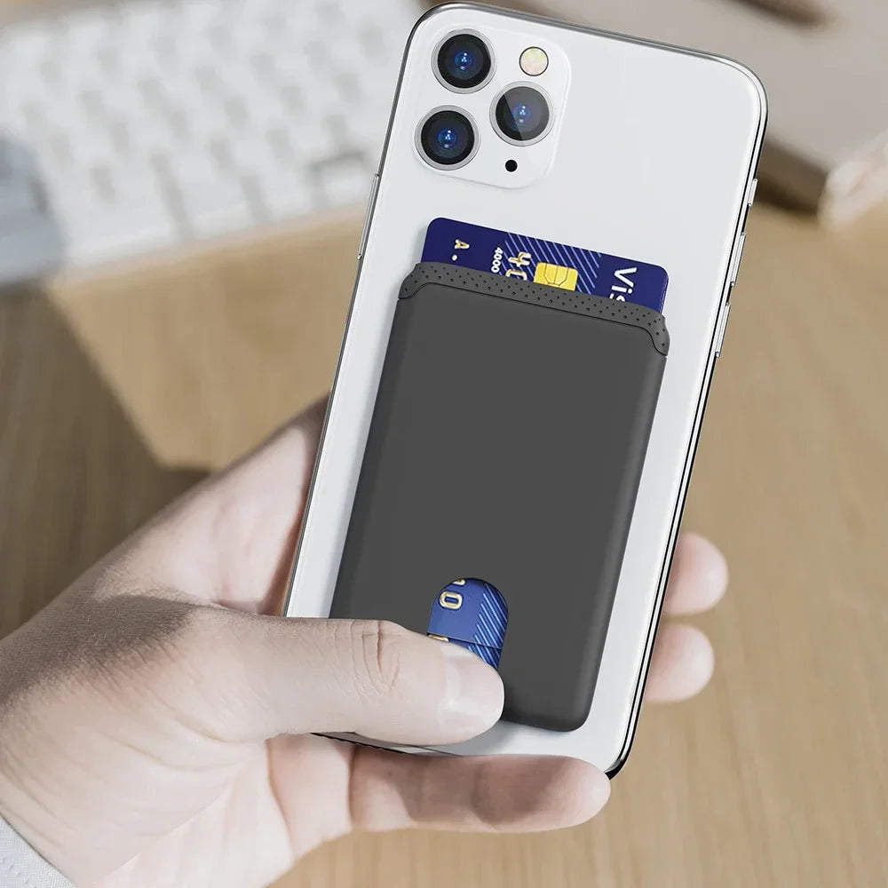 Minimalist Adhesive Phone Card Holder – Slim Wallet for Cards, ID & Cash