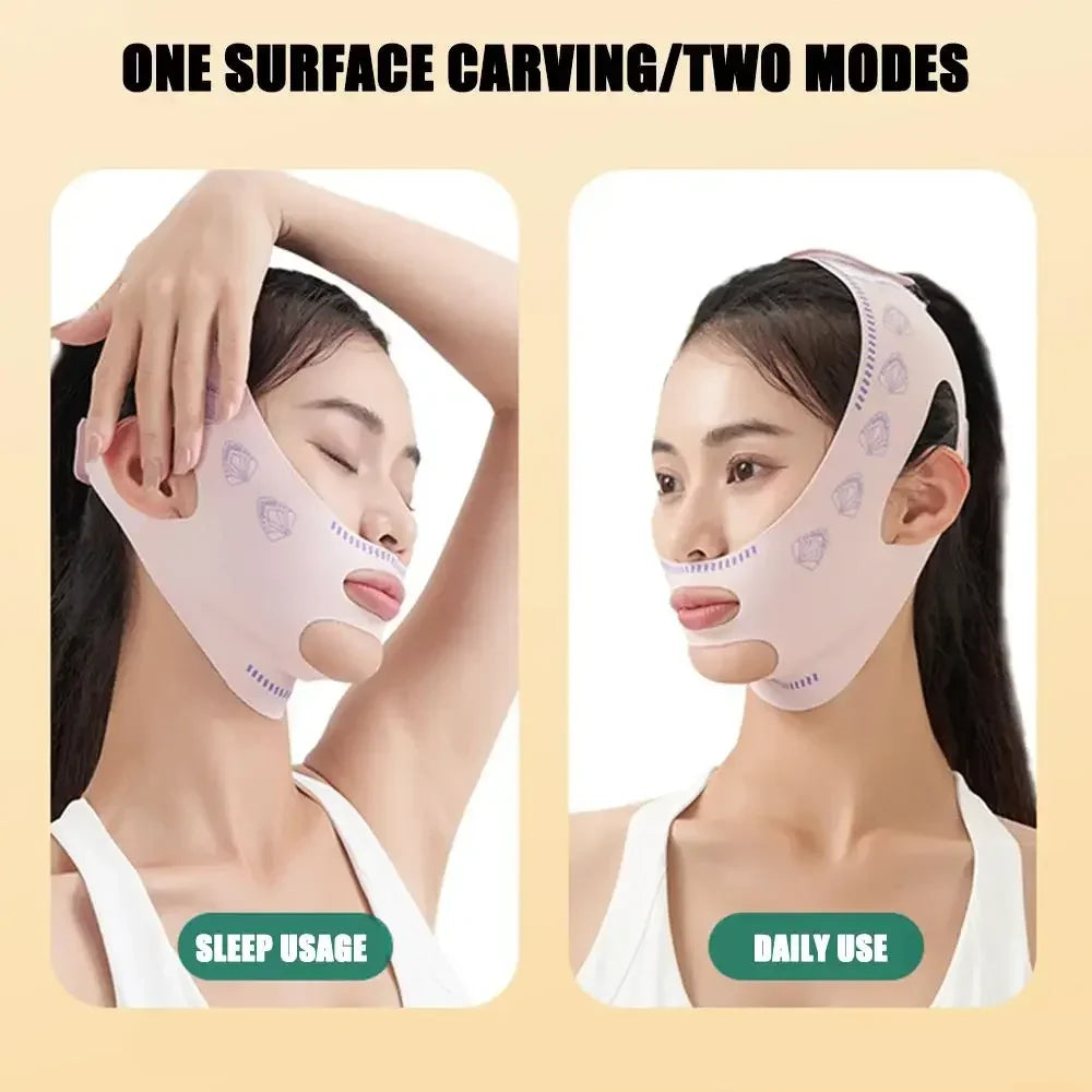Sculpt & Lift: Anti-Wrinkle Facial Slimming Mask - Lifting Band – Firming & Contouring Chin Strap