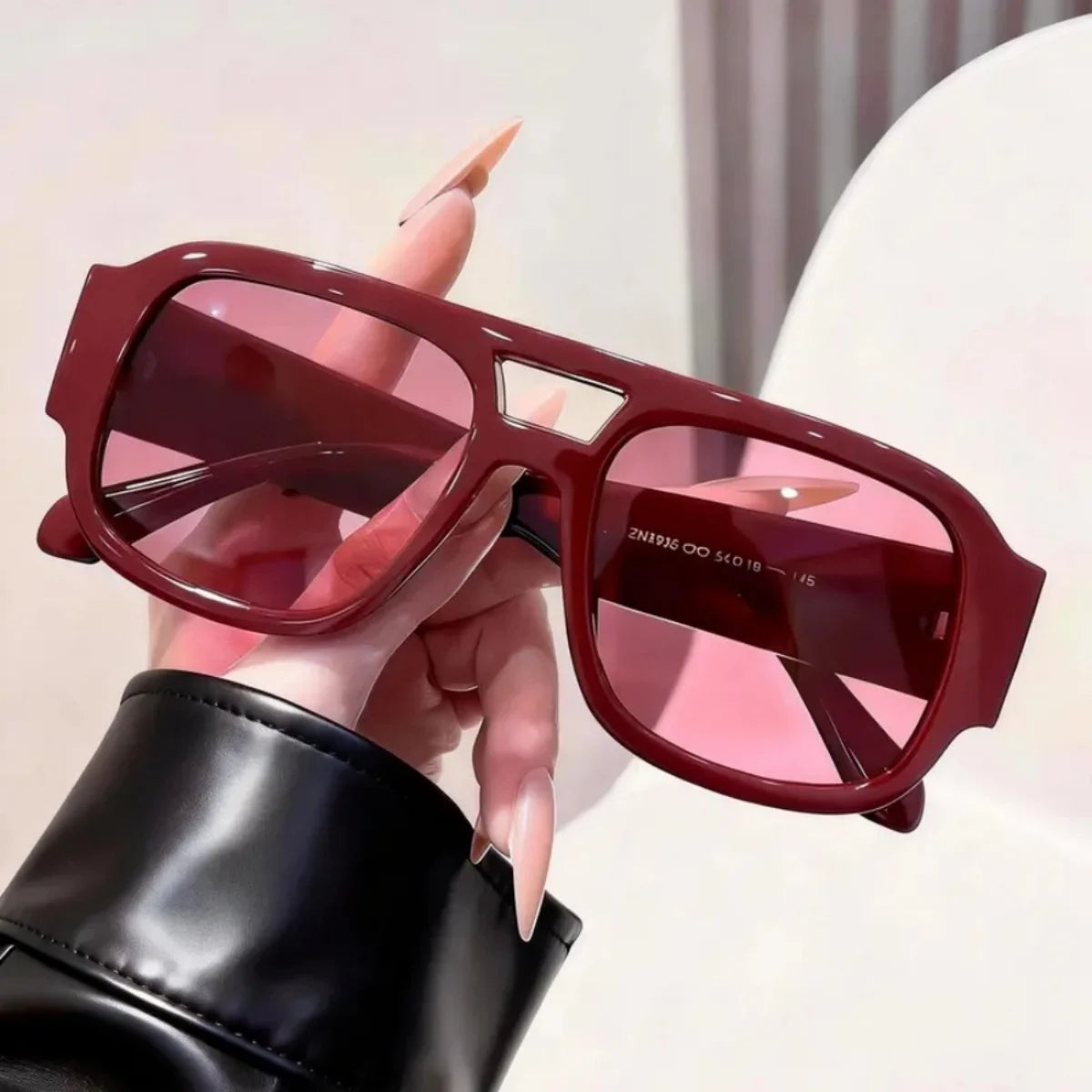 Retro Square Aviator Sunglasses - Vintage-Inspired Fashion Shades