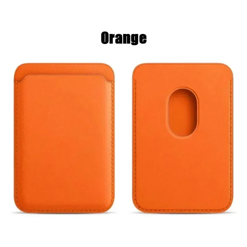 Magnetic Leather Phone Wallet – Slim Detachable Card Holder for iPhone