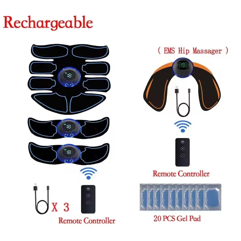 EMS Abdominal Muscle Stimulator – Smart Electric Ab Workout & Fitness Trainer