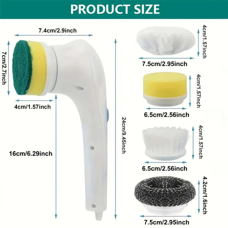 Electric Grease & Stain Scrubber – Save Time on Tough Cleaning
